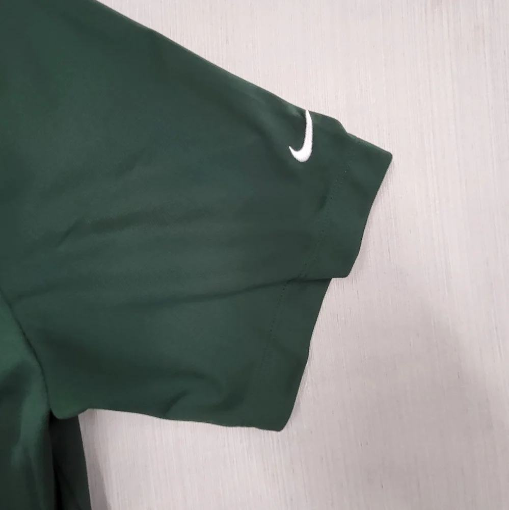 Baylor University Nike DRI-FIT Tour Performance Polo Golf Shirt Size XL Green - Picture 3 of 12